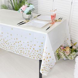 Table Cloth Tablecloth Decorate Children Decoration Dessert One-time Party Plastic Rectangular Cloth_Ling217