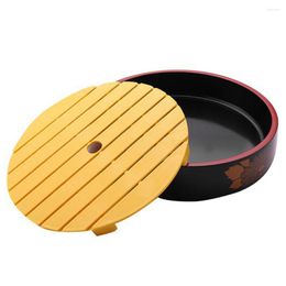 Dinnerware Sets Round Decorative Tray Sushi Plate Multi-function Dish Serving Household Soy Sauce Vegetables Abs