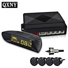 Car auto Parking parktronic Sensor 4 Kit Reversing radar LCD Display for all cars detector Voice beep alarm Digital distance7070189u