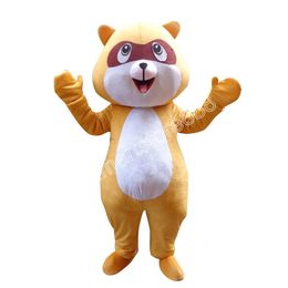 Adult size Raccoon Mascot Costume Carnival performance apparel Full Body Props Outfit Plush costume