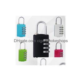 Door Locks Securelock 4-Digit Combination Lage Padlock - Tsa Appd Travel Lock For Suitcases Baggage Drop Delivery Home Garden Building Dhb0I