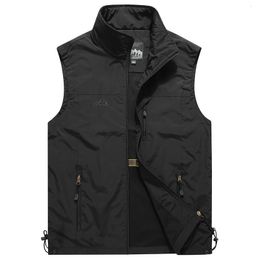 Men's Vests Men Sports Vest Hunting Climbing Clothes Fishing Military Tactical Waistcoat Working Sleeveless Jackets Chaleco Hombre M-6XL 230914