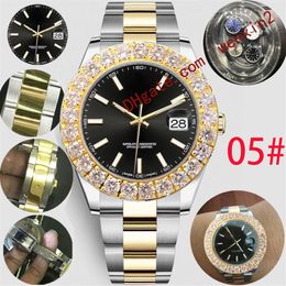 huge Stereoscopic diamond mens watch numerals Mechanica automatic 43mm High Quality Stainless steel swimming waterproof sports Sty263W