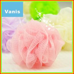 Whole-Whole 50pcs Multicolor Senior Supper Soft Bath Ball Body Brush Bathsite Wash Flower Cleaning for Baby Kid Shower Spo229n