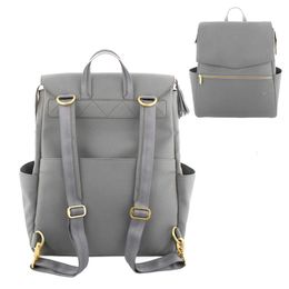 Pu Leather Baby Diaper Bag Backpack Changing Pad Stroller Straps Y200107268m334j Drop Delivery Dhuvk