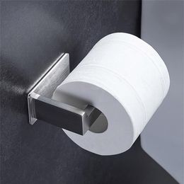 304 Stainless Steel Toilet Paper Holder Durable Wall Mounted Roll Paper Organizer Towel Rack Bathroom Tissue Holder Y200108271v