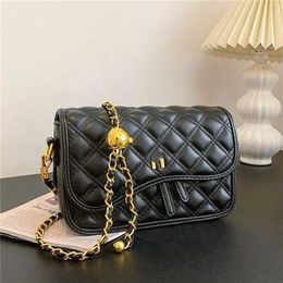 50% off clearance sale New Women's 2023 Chain Elegant Lingge Metal Ball Shoulder and Versatile Crossbody Bag model 542