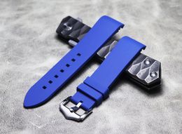 Watch Bands 18 19mm/20mm/21mm/22mm Watchbands Arc High Quality Mouth Bracelet Band Classic Straps Belt Watchband Fluorosilicone Rubber