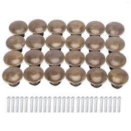 Decorative Plates 25PCS Vintage Door Drawer Knobs 30mm Antique Kitchen Cabinet Cupboard Handles For Dresser And Old Bronze