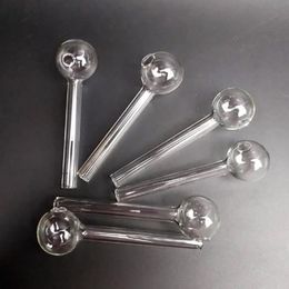 Transparent glass oil burner tube smoking accessories mini pipe oil drilling rig