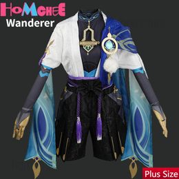 Theme Costume Wanderer Cosplay Genshin Impact Balladeer Kunikuzushi Outfits Wig Hat Halloween Scaramouche 230914