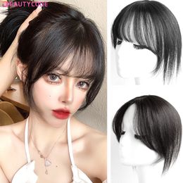 Bangs BeautyEnter Synthetic hair Bangs Hair Fake Fringe hair clip on bangs Light Brown HighTemperature 230914