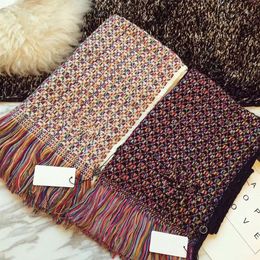 2021 autumn winter European and American woven scarf warm luxury shawls women's neck234V