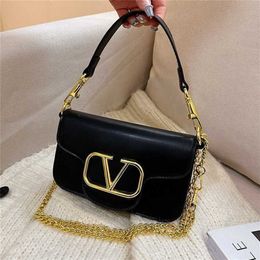 50% off clearance sale Feng Handheld 2023 New High Grade Shoulder Korean Version Letter Chain Underarm Bag for Women model 542