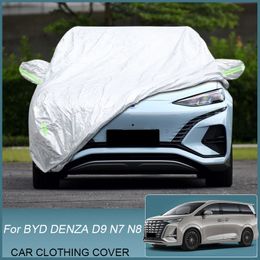 Car Cover Rain Frost Snow Sunshade For BYD DENZA D9 N7 N8 2023 2024 2025 Dust Waterproof Anti-UV Protect Cover Auto Accessories