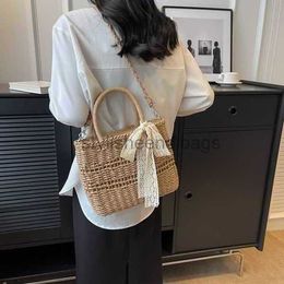 Totes Evening Bags Straw Bags Summer 2023 Women Tote Bags Designer Handbag Purse Weave Beach Shoulder Bag Vacation Female Crossbody Bag01 stylisheendibags