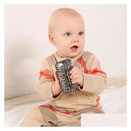 Kids Clothing Baby Boy Girl Jumpsuits Rompers Spring Thicken Climbing Clothes Knitted Autumn Jacket Sweater Drop Delivery Dhcea