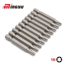 Screwdrivers 10Pcs 1/4" 50mm Torx T25 Screwdriver Bit Set Tools Repair Screwdrivers Kit Hex Shank Drill Bit For Power Household Hand Tools 230914