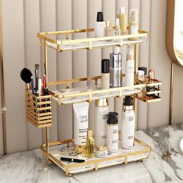 Storage Boxes & Bins Nordic Bathroom Rack Holder Multi-layer Lipstick Makeup Organiser Household Large Capacity Desktop Cosmetic T254B