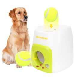 NICEYARD Pet Ball Throw Device Emission With Ball Interactive Fetch Ball Tennis Launcher Throwing Machine Dog Pet Toys Y200330274S