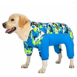 Dog Apparel Camouflage Waterproof Large Overalls Winter Thick Fleece Lining Jacket Coat Warm For Medium Clothes Labrador Costume