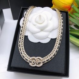 Designer Necklace Luxury Designer Necklaces for women leather Braided Necklaces Pendants Bone Chains Fashion Trendy Temperament Necklaces Holiday Gifts