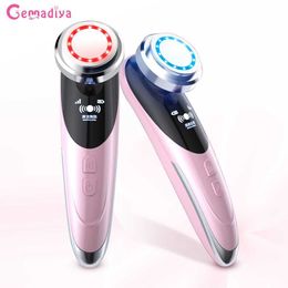 Face Care Devices Ems Facial Massager Led Photon Beauty Instrument Vibration Wrinkle Removal Skin Tightening Hot Treatment Device 230915