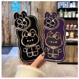 Cell Phone Cases Suitable for 14 Phone Case Rabbit Makeup Mirror Holder iPhone 13 Lens Film 12 Promax Stereo Case 11 Q230915