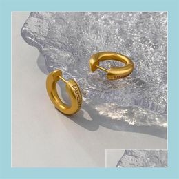 Hoop Huggie Designer B Jewelry Womens Earrings Classic Fashion Style Studs Gold Plated Drop Delivery Dhtrn2775