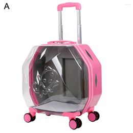 Dog Apparel PC Excellent Airline Approved Carrier With Wheels Attractive Pet Transport Luggage Large Capacity For Household