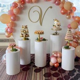 Other Festive & Party Supplies Round Cylinder Pedestal Display Art Decor Cake Rack Plinths Pillars For DIY Wedding Decorations Hol284N