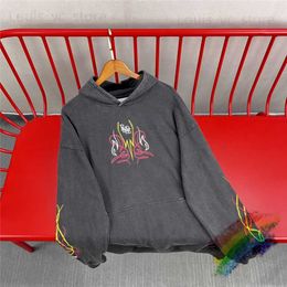 Men's Hoodies Sweatshirts Underwear Butterfly Hoodie Women's Wash Black Vintage Brushed Extra Large Sweatshirt T230915