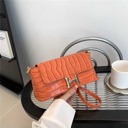 50% off clearance sale 2023 Bags Summer New and Style Shoulder Crossbody Stone Pattern Solid Colour Small Women's Bag model 542