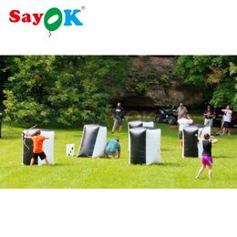 Inflatable Air Bunker PVC Cylinder Bunkers Paintball Shooting with Bow Water Gun Temple Fit for Outdoor Sport Game