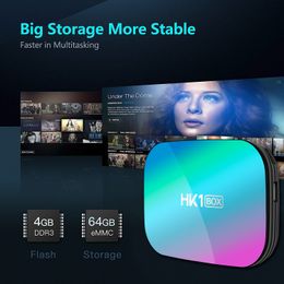 HK1 BOX 8K 4GB 64GB Smart TV Box Amlogic S905X3 Android 9.0 Support 100M/1000M 4K BT 5G Dual Wifi Media Player Set Top Box