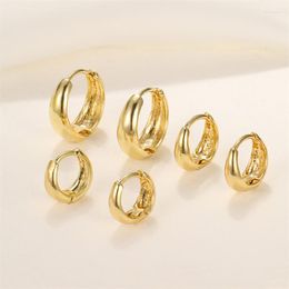 Hoop Earrings 3 Pairs/set Punk Geometric Big Small For Women Men Gold Color Circle Huggie Korean Jewelry E974
