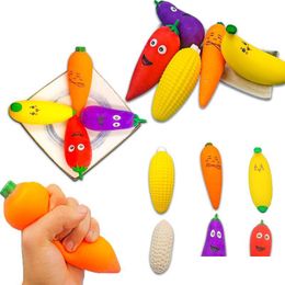 Novelty Games Toys Decompression Squeeze Vegetables And Banana Release Pressure Tpr Toy For Kids Adt Drop Delivery Dhfan