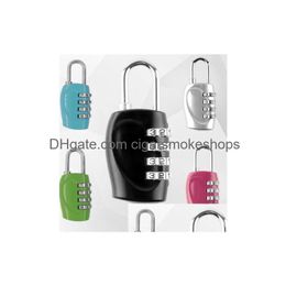 Door Locks Travelsafe Combo Lock 4-Digit Code Steel Padlock For Lage Suitcases - Appd By Tsa 5 Colours Drop Delivery Home Garden Buildi Dhn1J