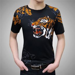 DIY T-Shirt Cross New 3D Printed border European and American Men's T-shirt Summer Casual Loose Top fashion