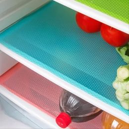 Mats Pads 4pcs Refrigerator Liners Mat Washable Waterproof Oilproof Anti fouling Pad Multi piece Cabinet Anti slip Decorative Tray 230915