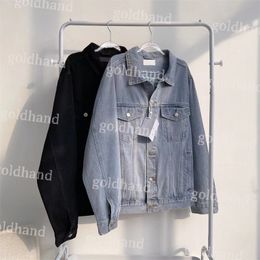 fashion Denim Outerwear designer mens womens loose Jackets letter embroidery Coats clothing