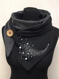 Scarves Windproof Warm Star Symbol 3D Print Casual Scarf And Shawl for Women 230914