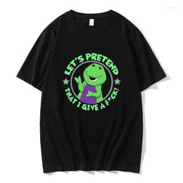 Men's T Shirts Funny Commit Tax Fraud Let's Pretend That I Give A Fck Graphic Tshirt Men Shrink-proof Cotton T-shirt Male Oversized