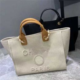 Luxury Women's Hand Canvas Beach Bag Tote Handbags Classic Large Backpacks Capacity Small Chain Packs Big Crossbody KL3Q CTJ0 H90