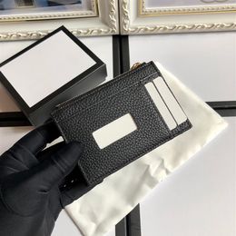 Top Quality short zipper luxurys designers wallets mens real leather pvc Business credit card holders men wallet women with box W1304p