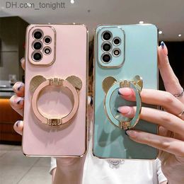 Cell Phone Cases Suitable for iPhone 14 phone case cute cartoon panda holder electroplating soft case new S23 ultra protective case Q230915