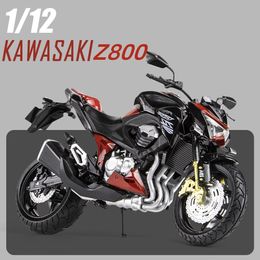 Diecast Model car 1 12 Alloy Z800 Die Cast Motorcycle Model Toy Vehicle Collection Autobike ShorkAbsorber Off Road Autocycle Toys Car 230915