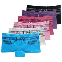5 pcs Sexy Women Ladies Casual Comfortable Seamless Boxer Shorts Culotte Femme Safety Panties Sexy Lingerie Underwear Boyshort3009