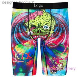 Underpants wholesale 2023 Mens Underwear Boxer Shorts Underpants Branded Men Sports Breathable Printed Underwears Male Sexy Boxers Briefs With Bags clothing L230