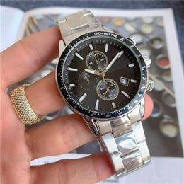 Brand Watch Men Multifunction style stainless steel Calendar quartz wrist Watches Small dials can work BS21286S